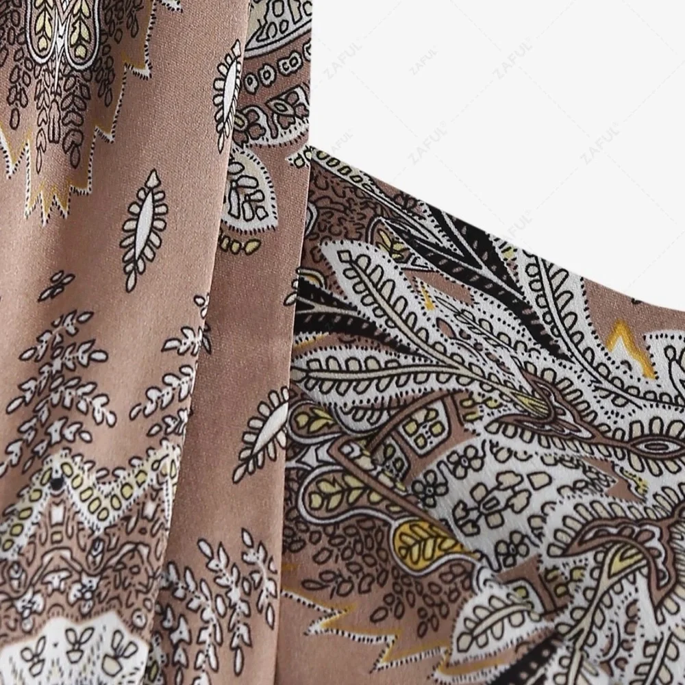 New Boho Y2K Bandana Paisley Print Scarf Top one size